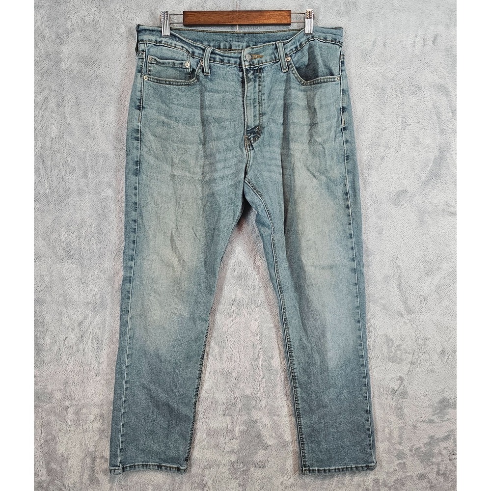 Levis Signature S67 Athletic Fit Jeans Denim Blue Stone Wash Mens Size 34x32